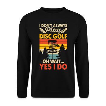Discgolf Disc Golf - Unisex Sweatshirt - black - Front - Alina (178cm) & Michal (187cm)