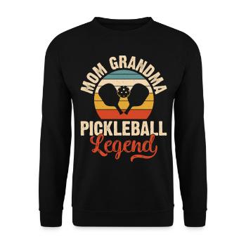 Pickleball - Sweat-shirt Unisexe - noir - Devant - Alina (178cm) & Michal (187cm)