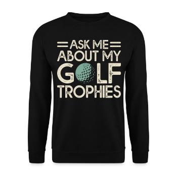 Golf Golfeur - Sweat-shirt Unisexe - noir - Devant - Alina (178cm) & Michal (187cm)