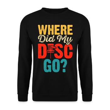 Discgolf Disc Golf - Unisex Sweatshirt - black - Front - Alina (178cm) & Michal (187cm)