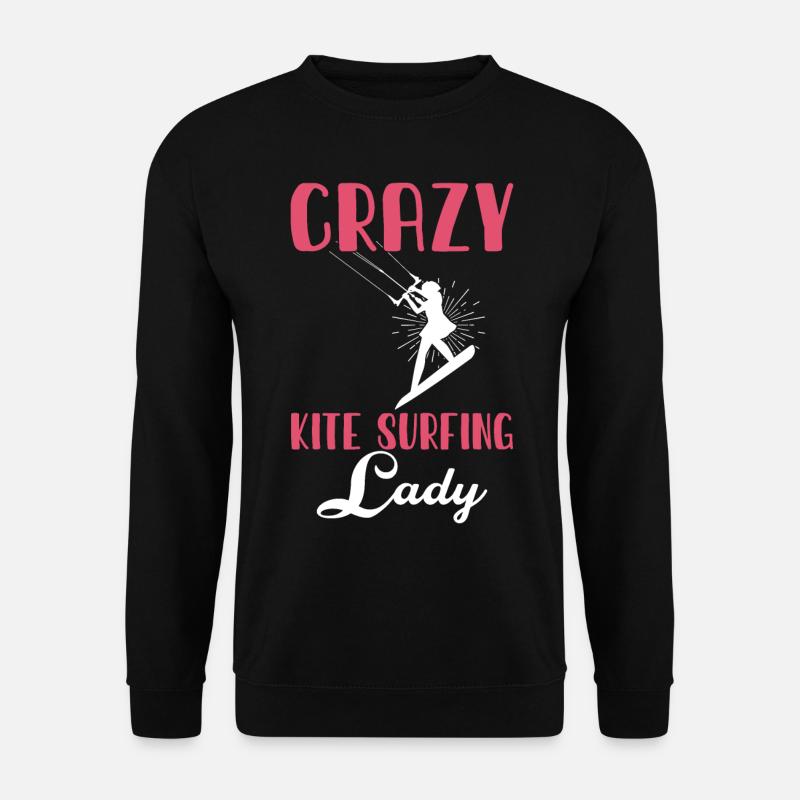 Kitesurf Kitesurfer Kiteboard Kitesurfen - Unisex Pullover - Schwarz