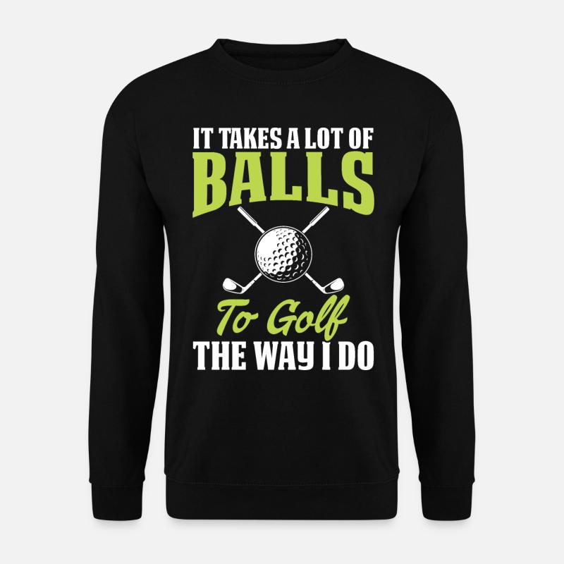 Golf Golfer - Unisex Pullover - Schwarz