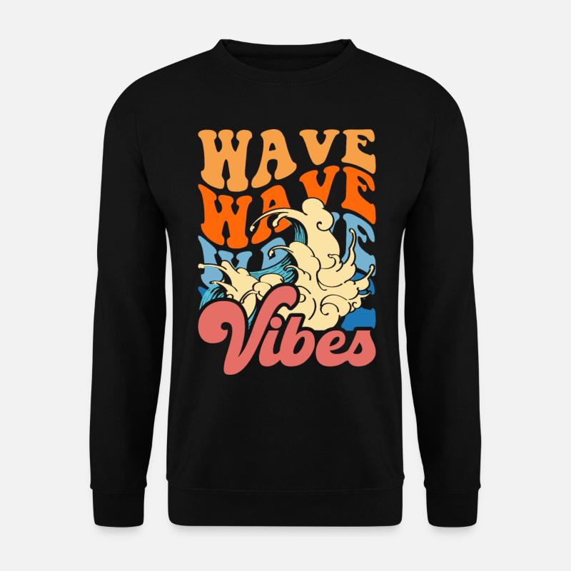 Surfer Surfing - Unisex Sweatshirt - black
