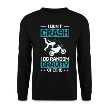 Motocross - Sweat-shirt Unisexe - noir - Devant - Alina (178cm) & Michal (187cm)