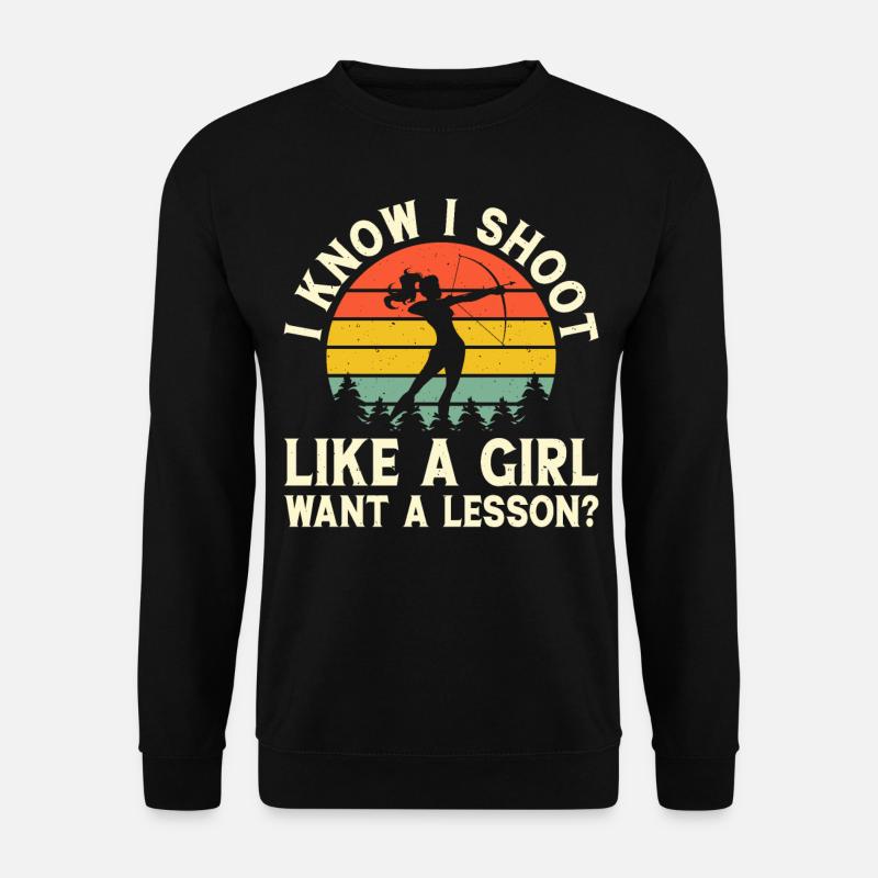 Archer Tir à l’arc - Sweat-shirt Unisexe - noir