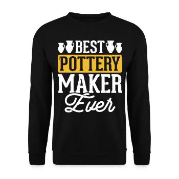 Pottery Pottery Pottery - Unisex Sweatshirt - black - Front - Alina (178cm) & Michal (187cm)