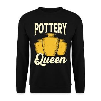 Pottery Pottery Pottery - Unisex Sweatshirt - black - Front - Alina (178cm) & Michal (187cm)