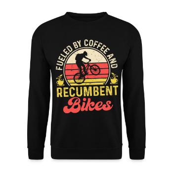 Bicyclette - Sweat-shirt Unisexe - noir - Devant - Alina (178cm) & Michal (187cm)