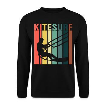 Kitesurf Kitesurfer Kiteboard Kitesurfing - Sweat-shirt Unisexe - noir - Devant - Alina (178cm) & Michal (187cm)