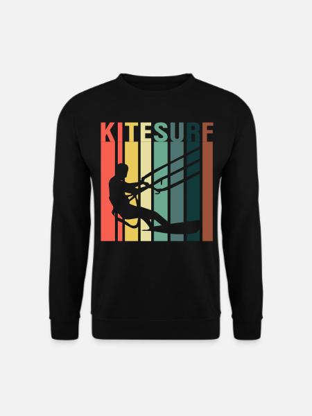 Kitesurf Kitesurfer Kiteboard Kitesurfen - Unisex Pullover - Schwarz