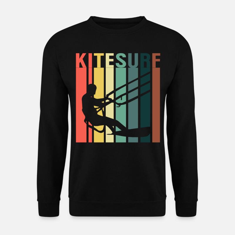 Kitesurf Kitesurfer Kiteboard Kitesurfen - Unisex Pullover - Schwarz
