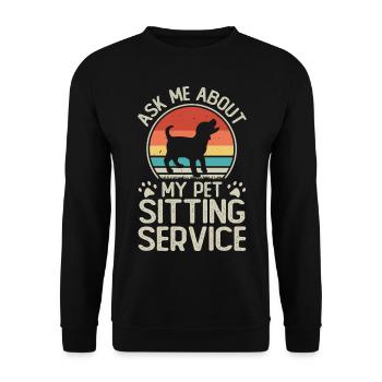 Dog Dogs - Unisex Sweatshirt - black - Front - Alina (178cm) & Michal (187cm)