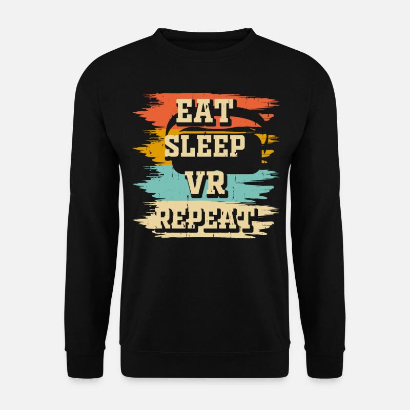 VR Virtuel Reality - Unisex Pullover - Schwarz
