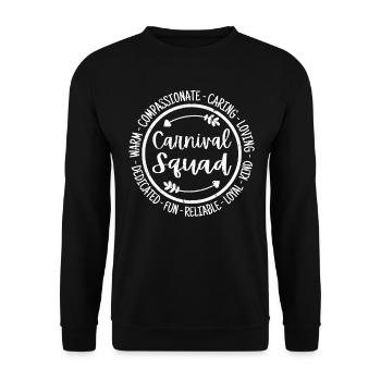 Carnival Squad Life Essential Workers Appreciation - Unisex Sweatshirt - black - Front - Alina (178cm) & Michal (187cm)