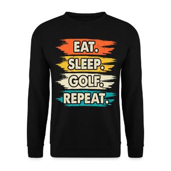 Golf Golfeur - Sweat-shirt Unisexe - noir - Devant - Alina (178cm) & Michal (187cm)