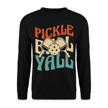 Pickleball - Sweat-shirt Unisexe - noir - Devant - Alina (178cm) & Michal (187cm)