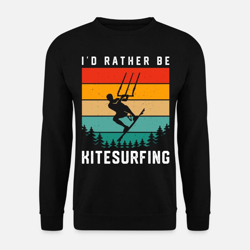 Kitesurf Kitesurfer Kiteboard Kitesurfen - Unisex Pullover - Schwarz