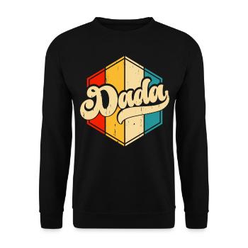 Papa Vater Vatertag - Unisex Pullover - Schwarz - Vorne - Alina (178cm) & Michal (187cm)