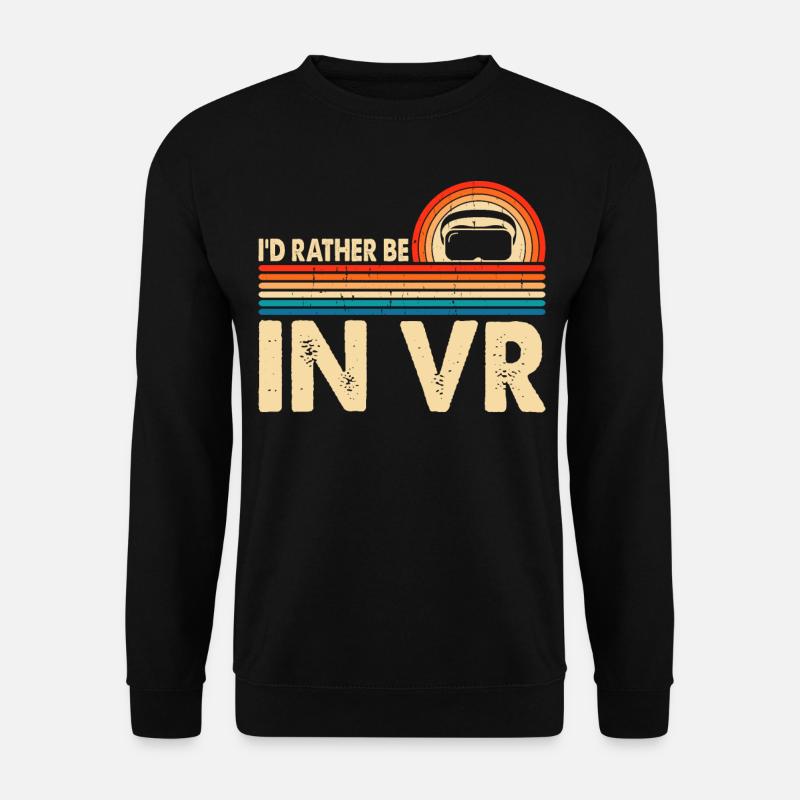 VR Virtuel Reality - Unisex Pullover - Schwarz