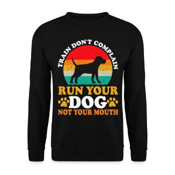 Dog dog training - Unisex Sweatshirt - black - Front - Alina (178cm) & Michal (187cm)