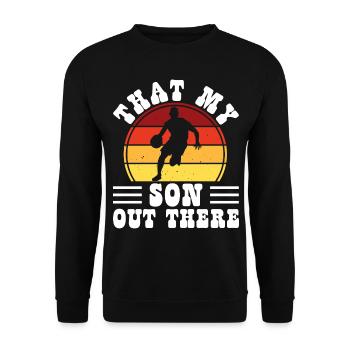 Basketball Basketballer - Unisex Pullover - Schwarz - Vorne - Alina (178cm) & Michal (187cm)
