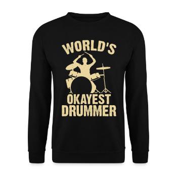Batterie Batteur Batteur - Sweat-shirt Unisexe - noir - Devant - Alina (178cm) & Michal (187cm)