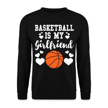 Basketball Basketballer - Unisex Pullover - Schwarz - Vorne - Alina (178cm) & Michal (187cm)