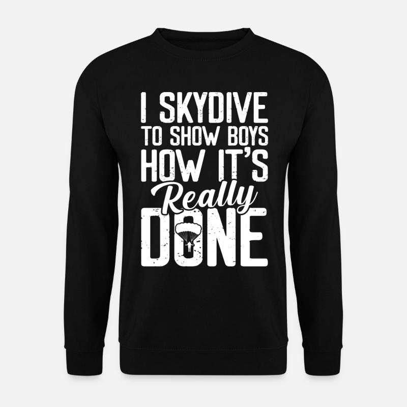 Skydiving - Unisex Pullover - Schwarz