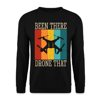Drone - Sweat-shirt Unisexe - noir - Devant - Alina (178cm) & Michal (187cm)