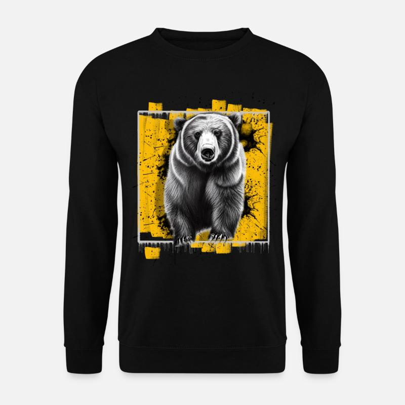 Bär - Unisex Pullover - Schwarz