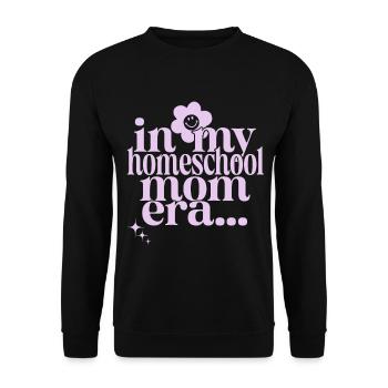 À l’époque de mon école-maison - Sweat-shirt Unisexe - noir - Devant - Alina (178cm) & Michal (187cm)