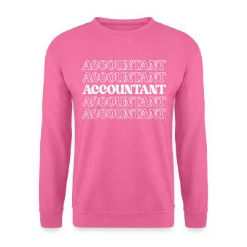 Comptable Comptable Finances Statistiques Données - Sweat-shirt Unisexe - rose - Devant