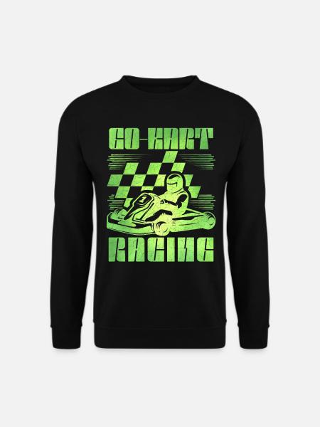 Go-Kart, Rennen, Gokart Racing, Go Kart Fahrer - Unisex Pullover - Schwarz