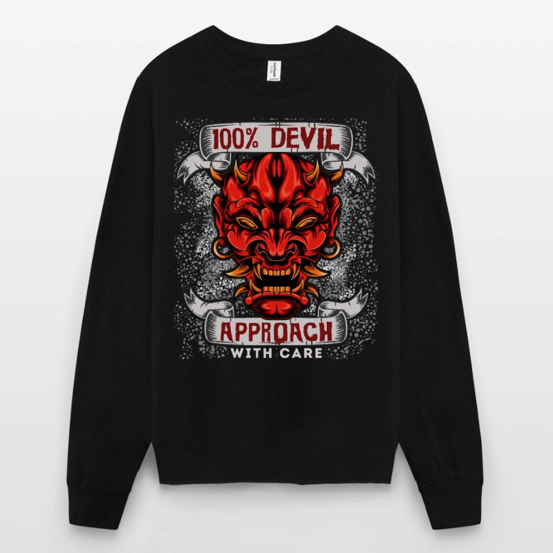 Devil Satan, funny devil saying in comic book style Unisex Sweatshirt