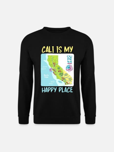 Kalifornien, California Love, Landkarte, Spruch - Unisex Pullover - Schwarz