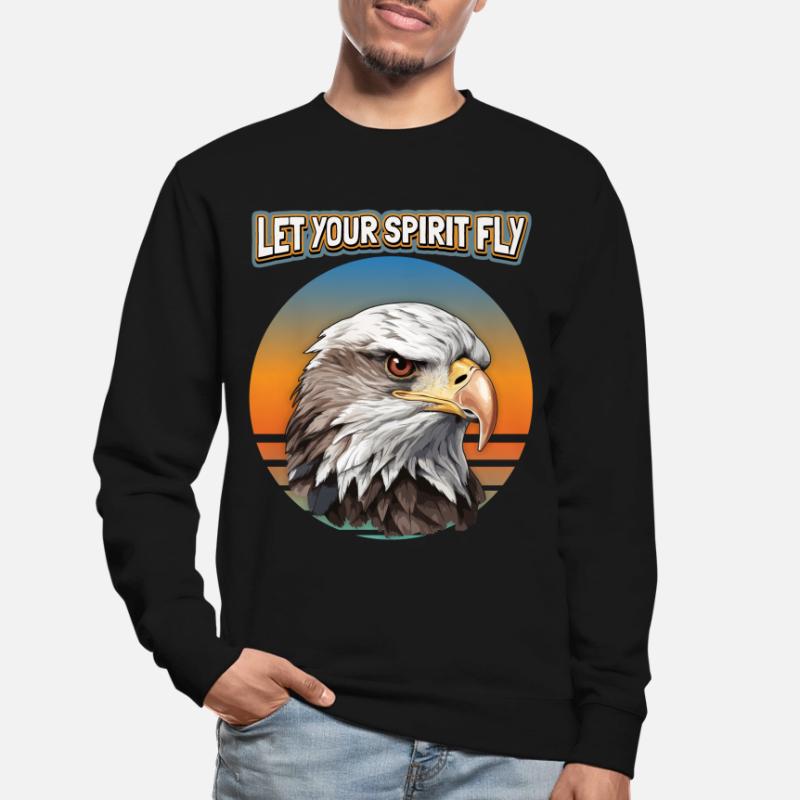 Eagle Motif, Eagle Illustration, Saying Unisex Sweatshirt