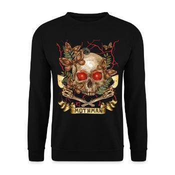 Mothman, Mothman, Crâne, Pistolets Crâne - Sweat-shirt Unisexe - noir - Devant - Alina (178cm) & Michal (187cm)