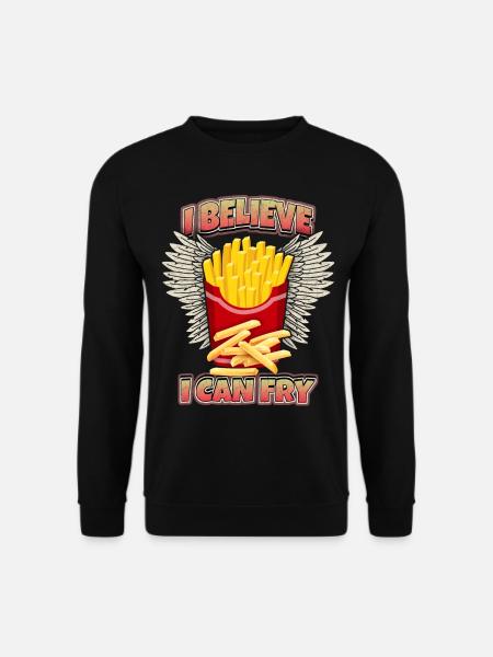 French Fries Funny Saying - Unisex Sweatshirt - black