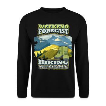 Randonnée, Randonnée en montagne, Trekking, Randonnée - Sweat-shirt Unisexe - noir - Devant - Alina (178cm) & Michal (187cm)
