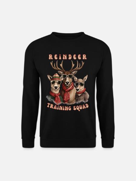 Reindeer Training Squad - Unisex Sweatshirt - black