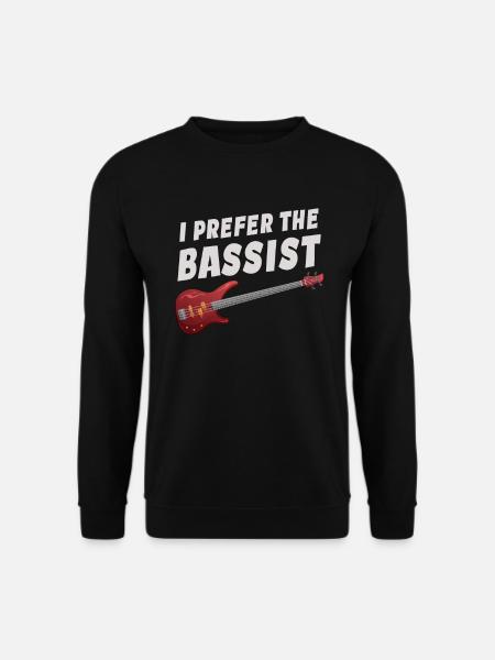 Ich bevorzuge den Bassisten, den Gitarristen, den Metalcore - Unisex Pullover - Schwarz