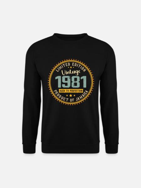 Jahrgang 1981 Geburtstagsgeschenk 1981 - Unisex Pullover - Schwarz