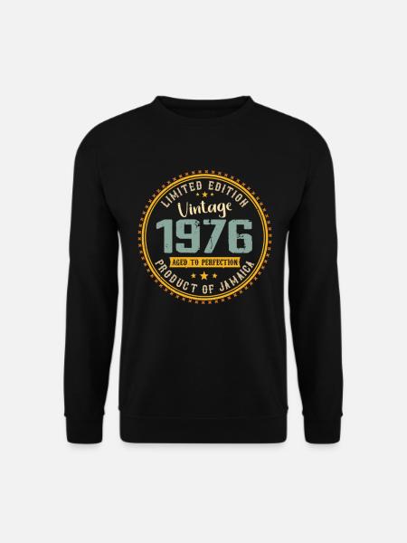 Jahrgang 1976 Geburtstagsgeschenk 1976 - Unisex Pullover - Schwarz