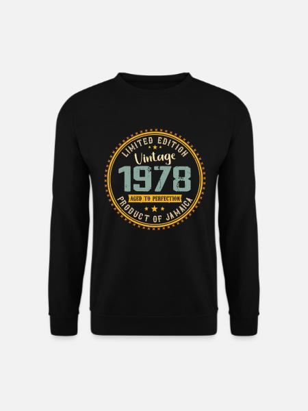 Vintage 1978 Cadeau D’anniversaire 1978 - Sweat-shirt Unisexe - noir