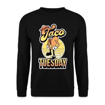 Taco Tuesday - Unisex Sweatshirt - black - Front - Alina (178cm) & Michal (187cm)