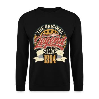 30ème anniversaire 1994 millésime millésime - Sweat-shirt Unisexe - noir - Devant - Alina (178cm) & Michal (187cm)