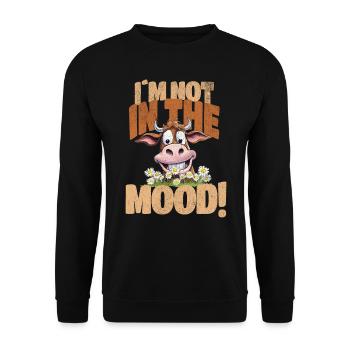 vache vaches agriculteur agriculture agriculteur - Sweat-shirt Unisexe - noir - Devant - Alina (178cm) & Michal (187cm)