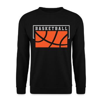 Basketball Basketballer - Unisex Pullover - Schwarz - Vorne - Alina (178cm) & Michal (187cm)