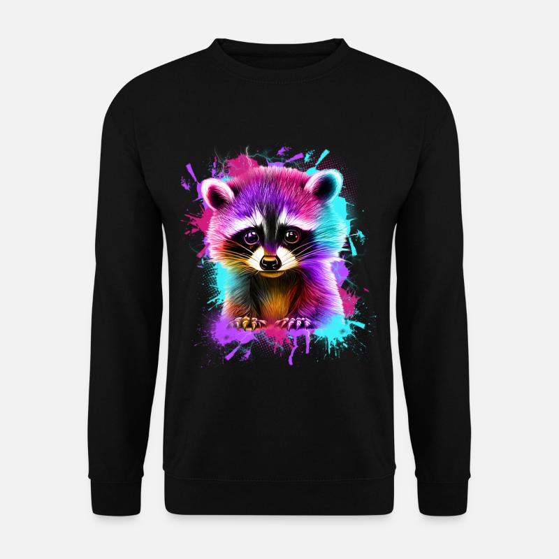 Raccoon - Unisex Sweatshirt - black