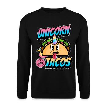 Taco - Unisex Sweatshirt - black - Front - Alina (178cm) & Michal (187cm)